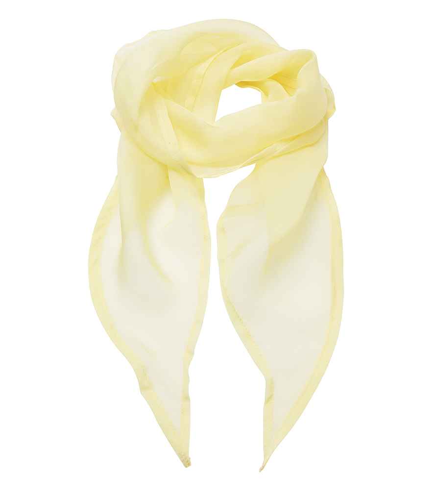 Premier 'Colours' Chiffon Scarf - Lemon