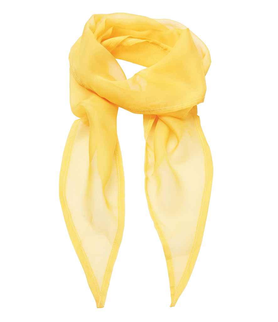 Premier 'Colours' Chiffon Scarf - Sunflower