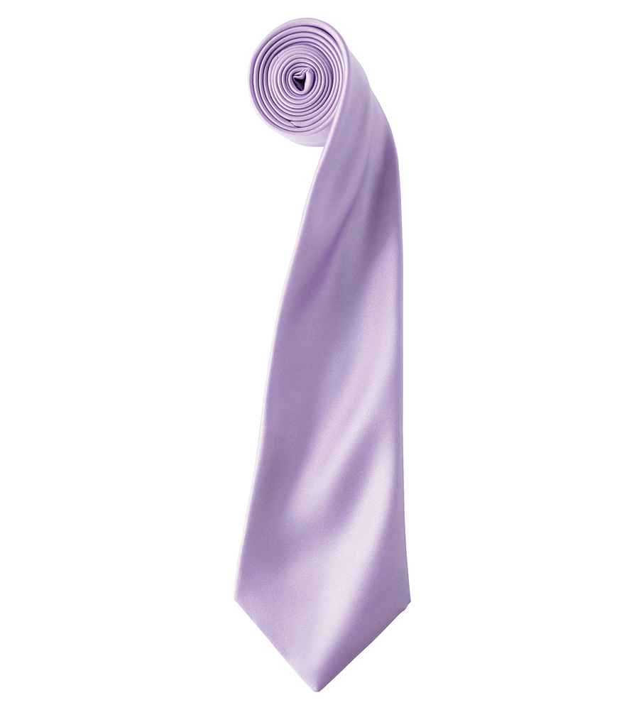 Premier 'Colours' Satin Tie - Lilac