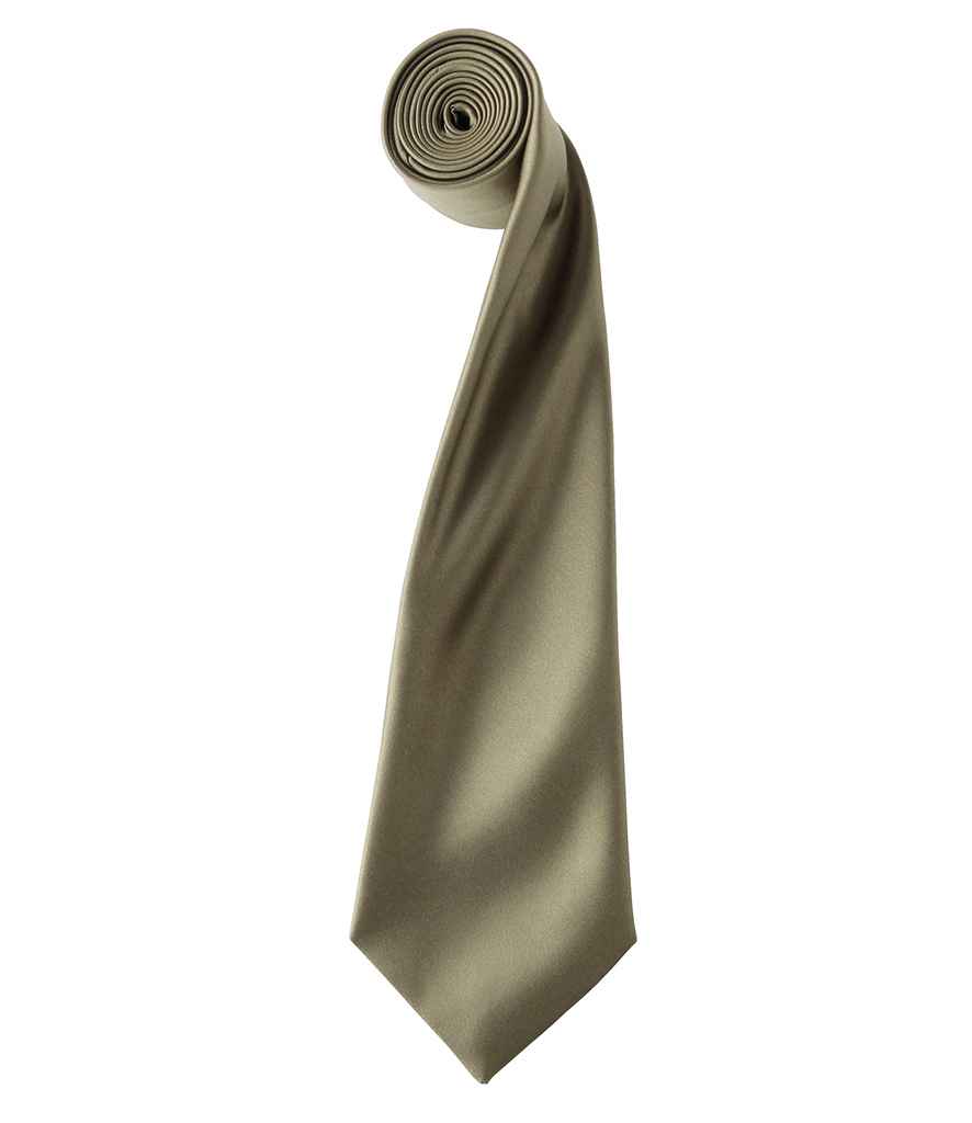 Premier 'Colours' Satin Tie - Sage