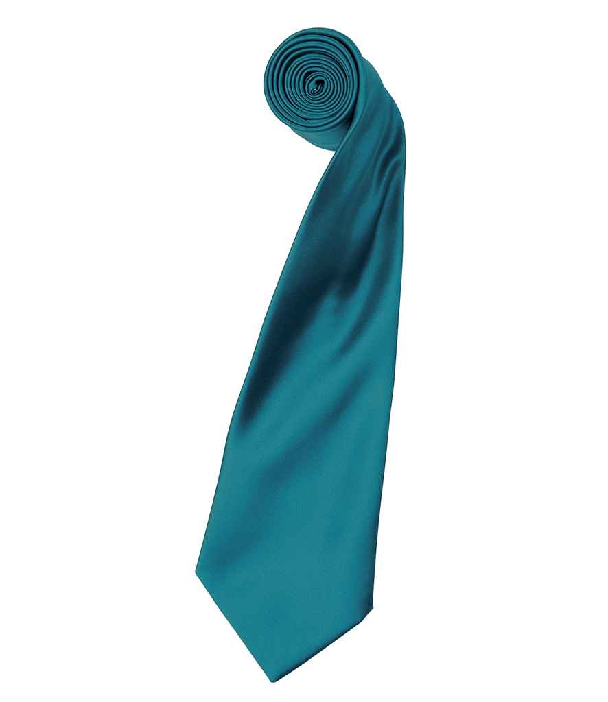 Premier 'Colours' Satin Tie - Teal