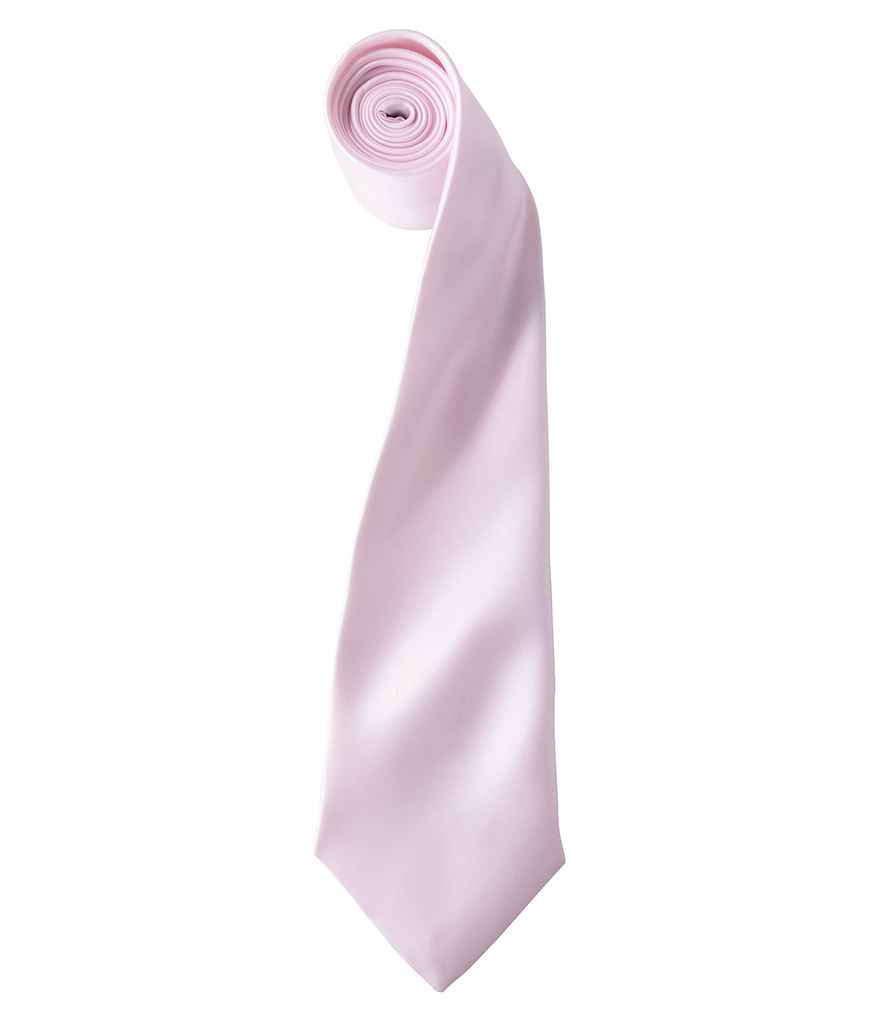Premier 'Colours' Satin Tie - Pink