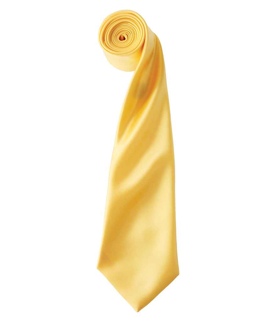 Premier 'Colours' Satin Tie - Sunflower