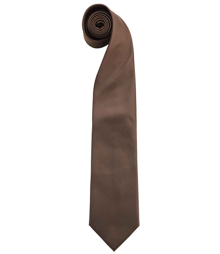 Premier 'Colours' Fashion Tie - Brown