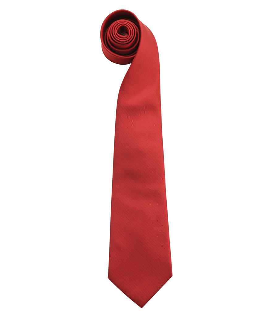 Premier 'Colours' Fashion Tie - Burgundy