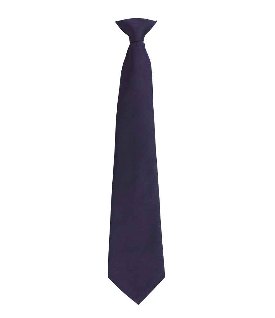Premier 'Colours' Fashion Clip Tie - Navy