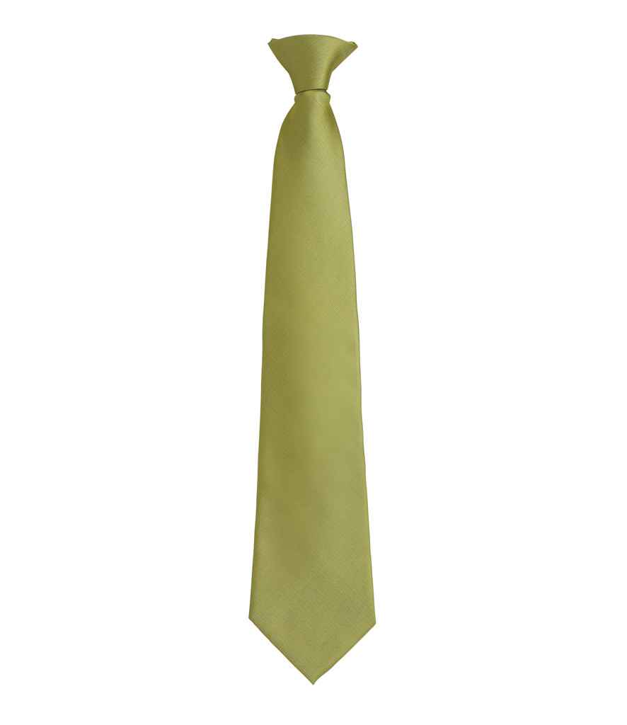 Premier 'Colours' Fashion Clip Tie - Grass
