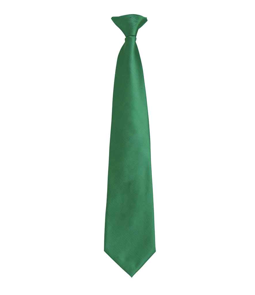 Premier 'Colours' Fashion Clip Tie - Emerald