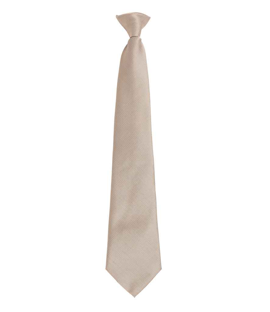 Premier 'Colours' Fashion Clip Tie - Khaki