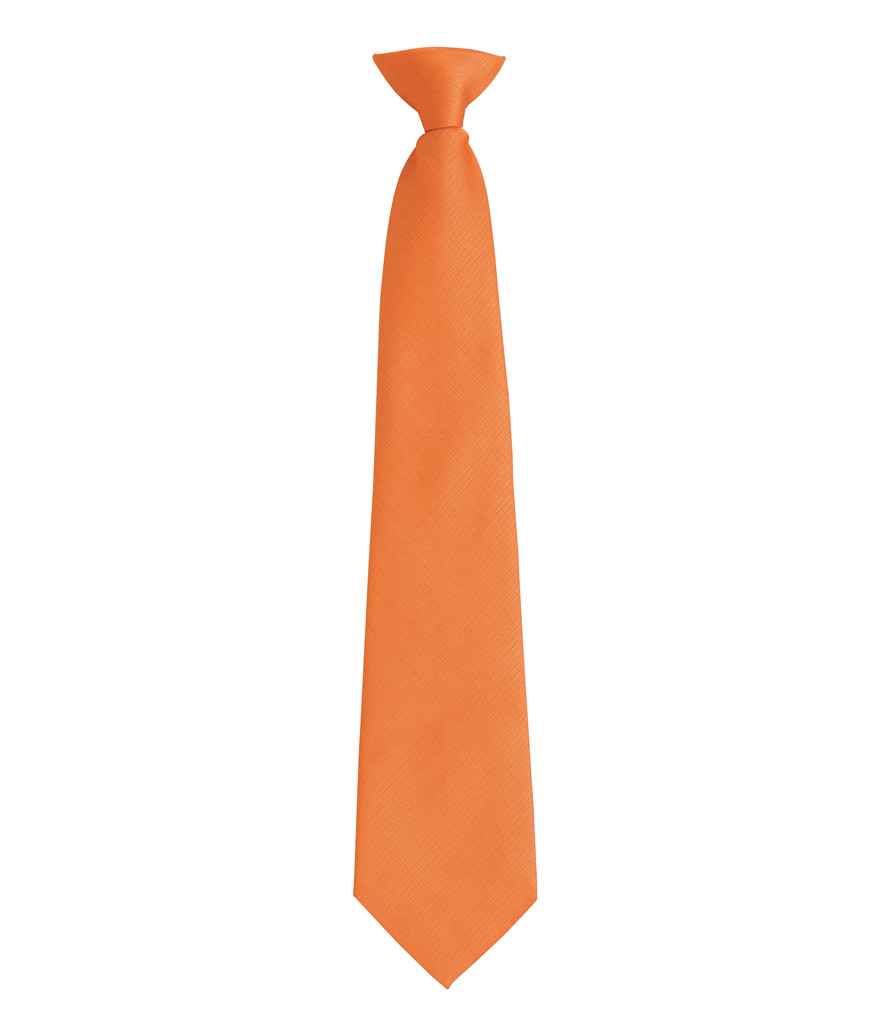 Premier 'Colours' Fashion Clip Tie - Orange