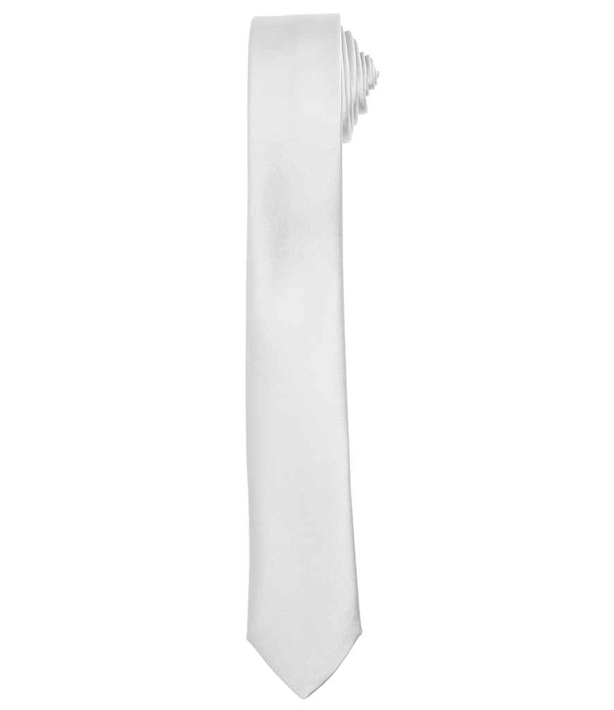 Premier Slim Tie - Silver