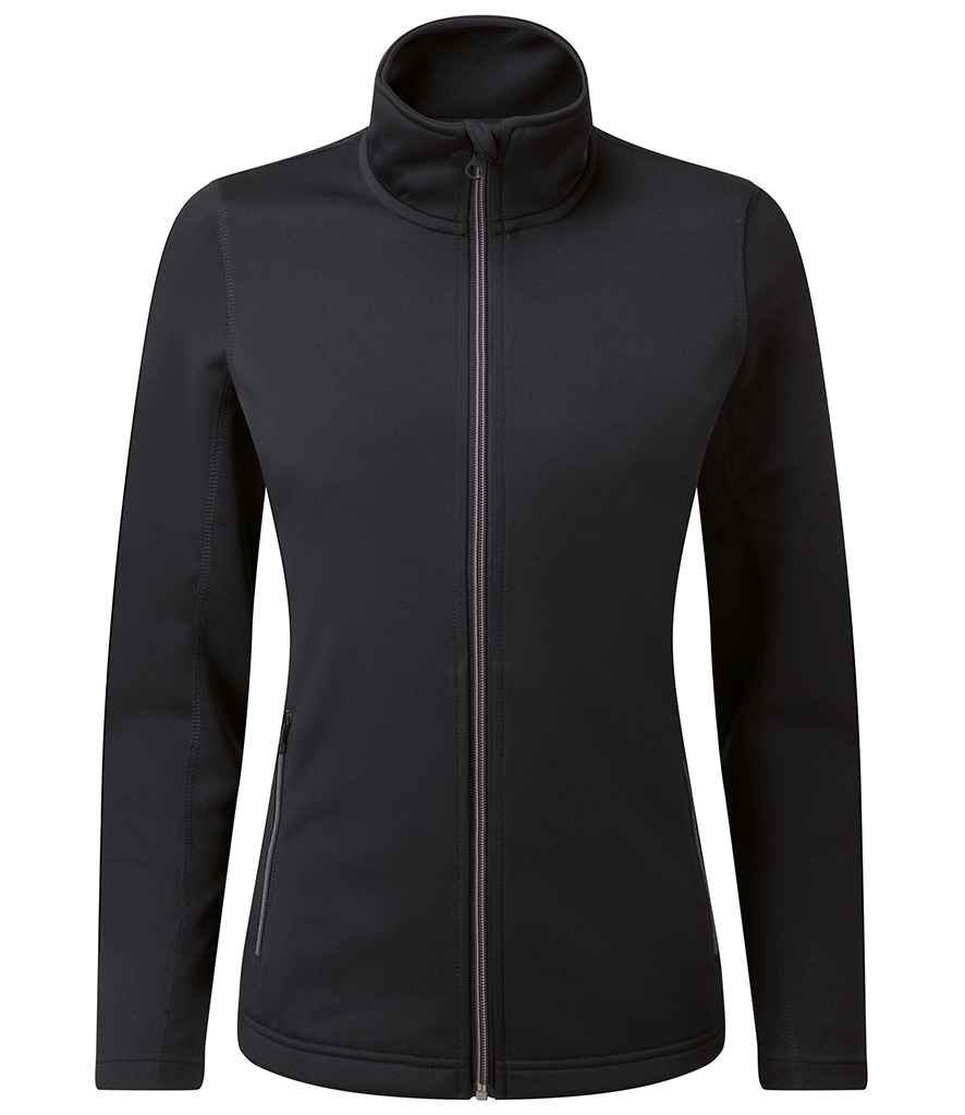Premier Ladies Spun Dyed Recycled Zip Through Sweat Jacket - Black