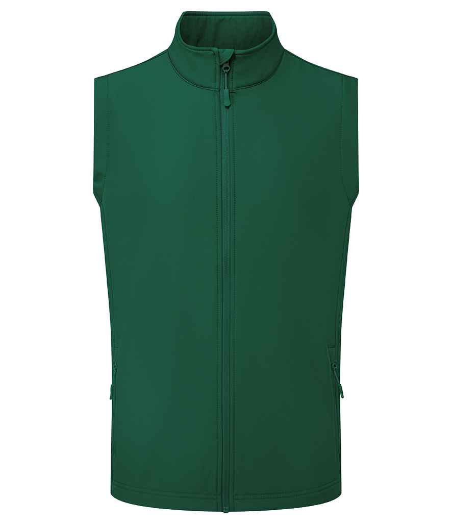 Premier Windchecker® Recycled Printable Soft Shell Gilet - Bottle Green