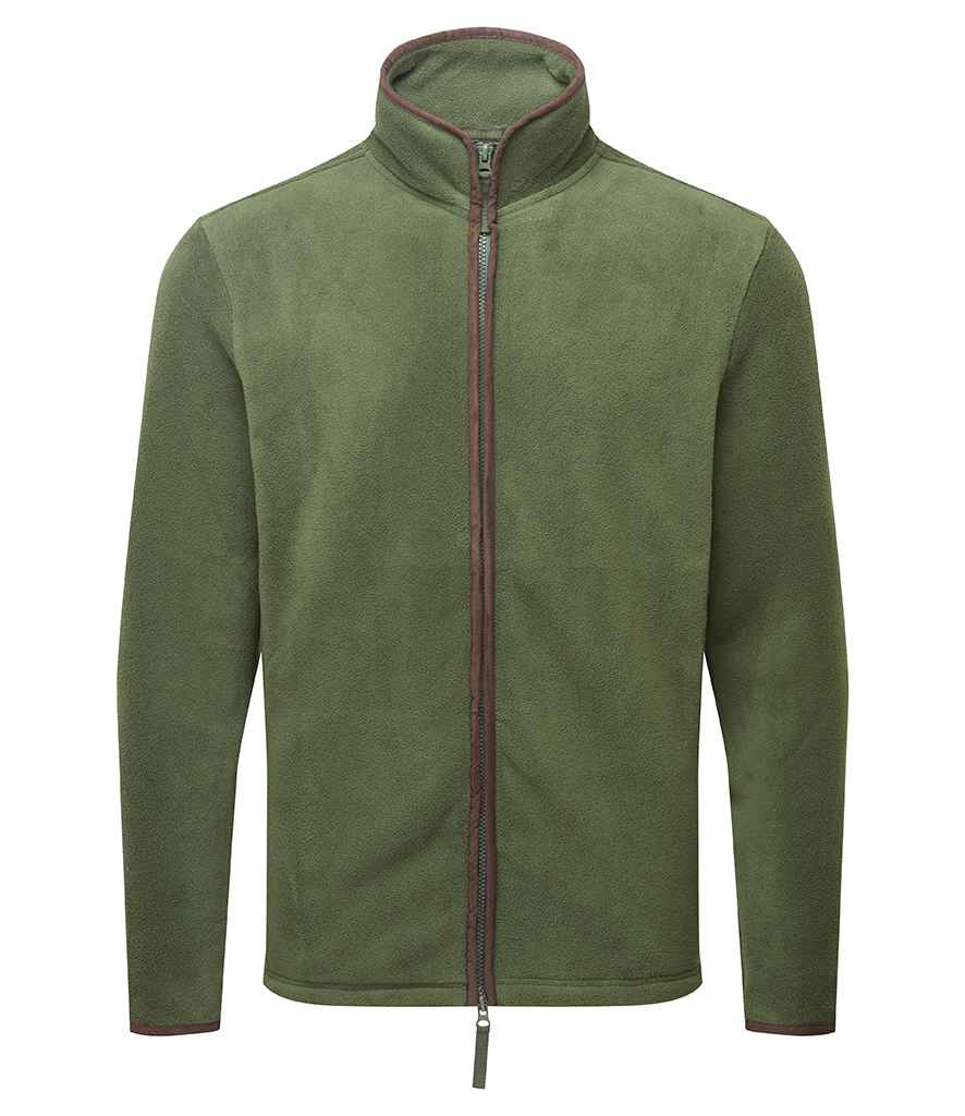 Premier Artisan Fleece Jacket - Moss Green/Brown