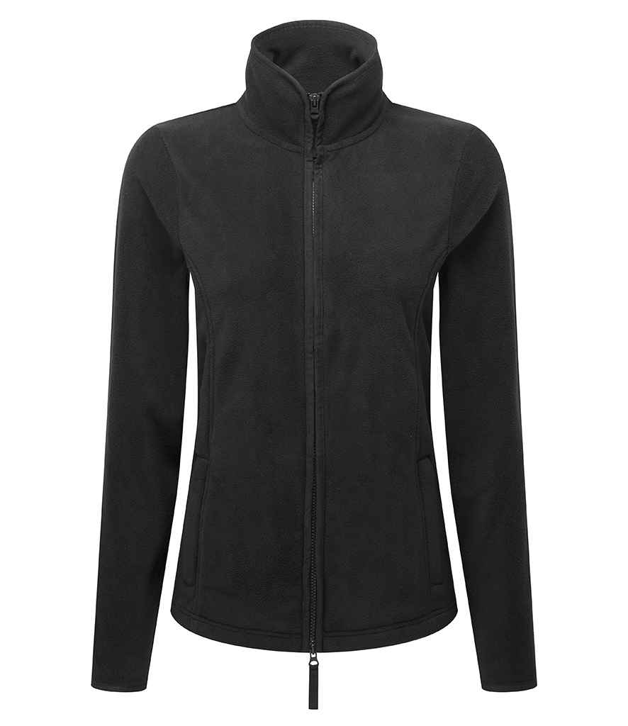 Premier Ladies Artisan Fleece Jacket - Black/Black