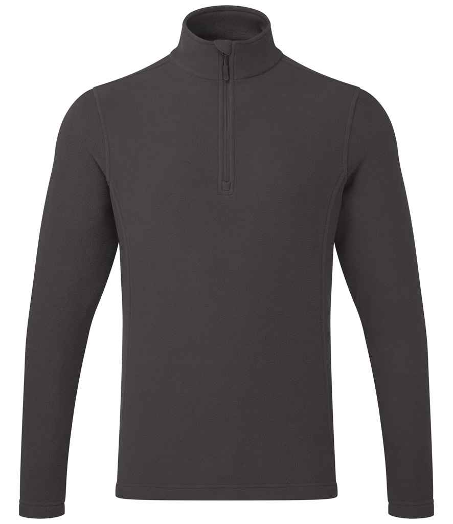 Premier Unisex Recyclight® 1/4 Zip Fleece - Dark Grey
