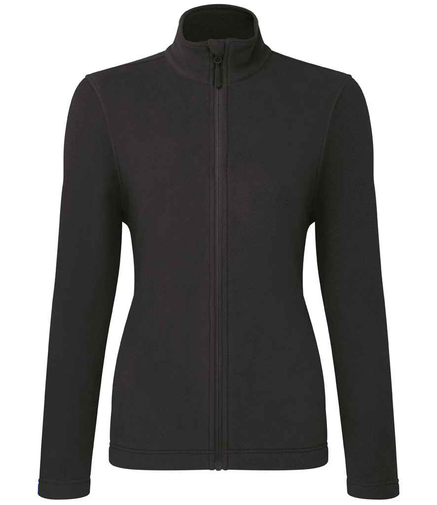 Premier Ladies Recyclight® Full Zip Micro Fleece Jacket - Black