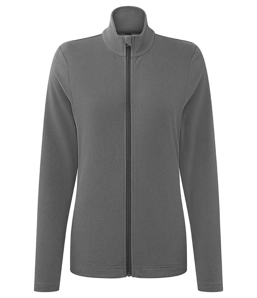 Premier Ladies Recyclight® Ultra Full Zip Micro Fleece - Dark Grey