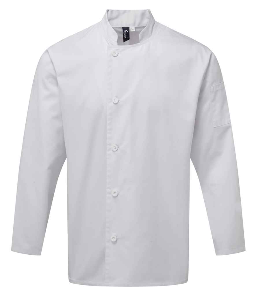 Premier Essential Long Sleeve Chef's Jacket - White