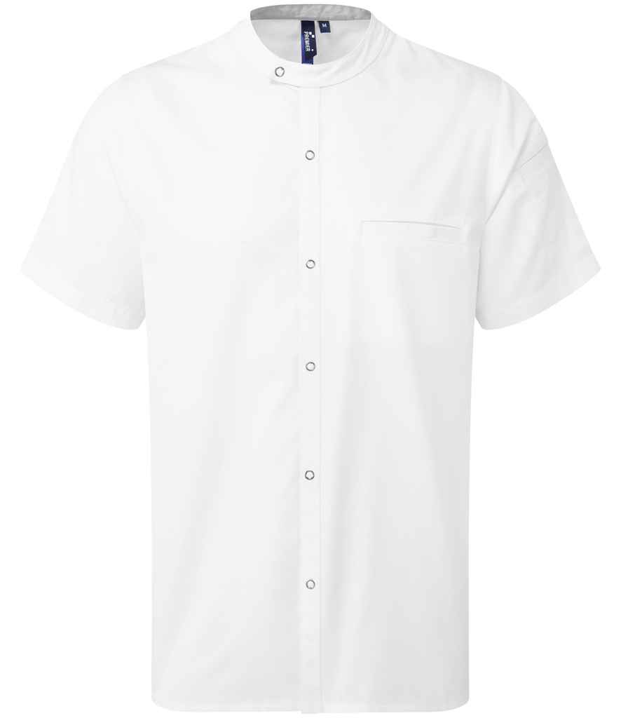 Premier Recyclight® Short Sleeve Chef's Shirt - White