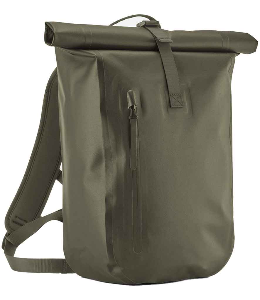 Quadra Waterproof Roll-Top Lite Backpack - Covert Green