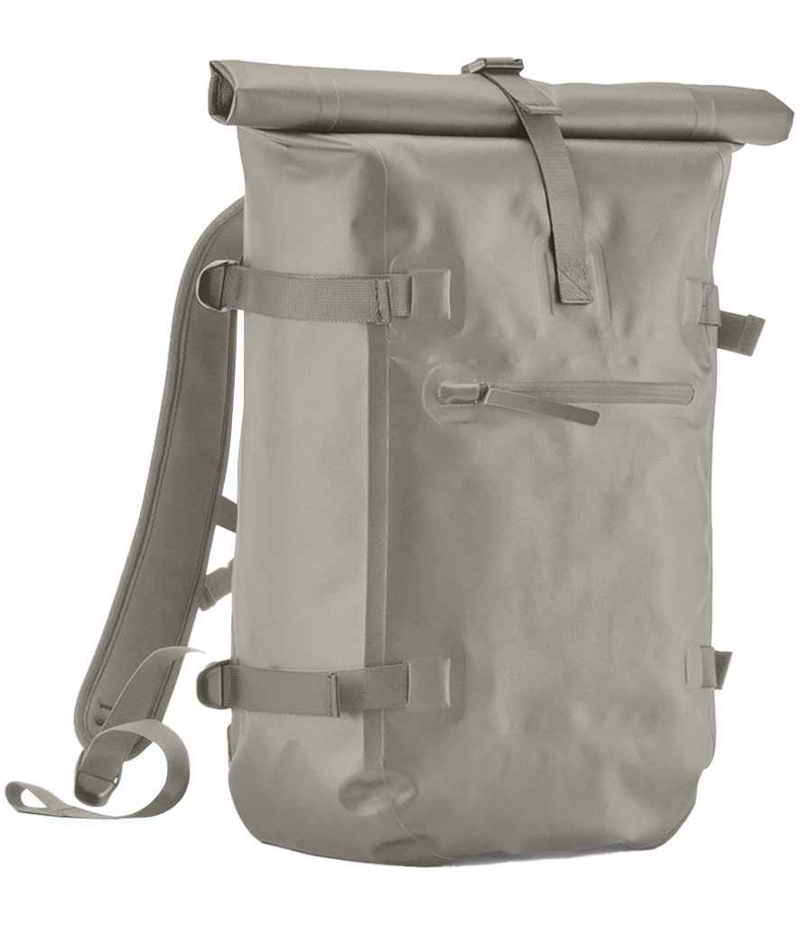 Quadra Waterproof Roll-Top Backpack - Natural Stone