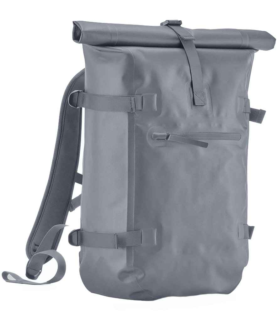 Quadra Waterproof Roll-Top Backpack - Blue Grey