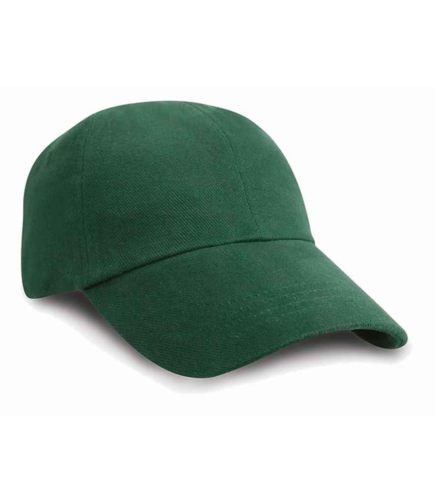 Result Low Profile Heavy Brushed Cotton Cap - Forest Green