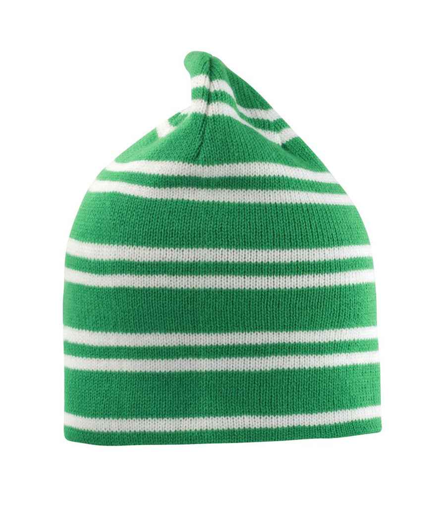 Result Team Reversible Beanie - Kelly Green/White