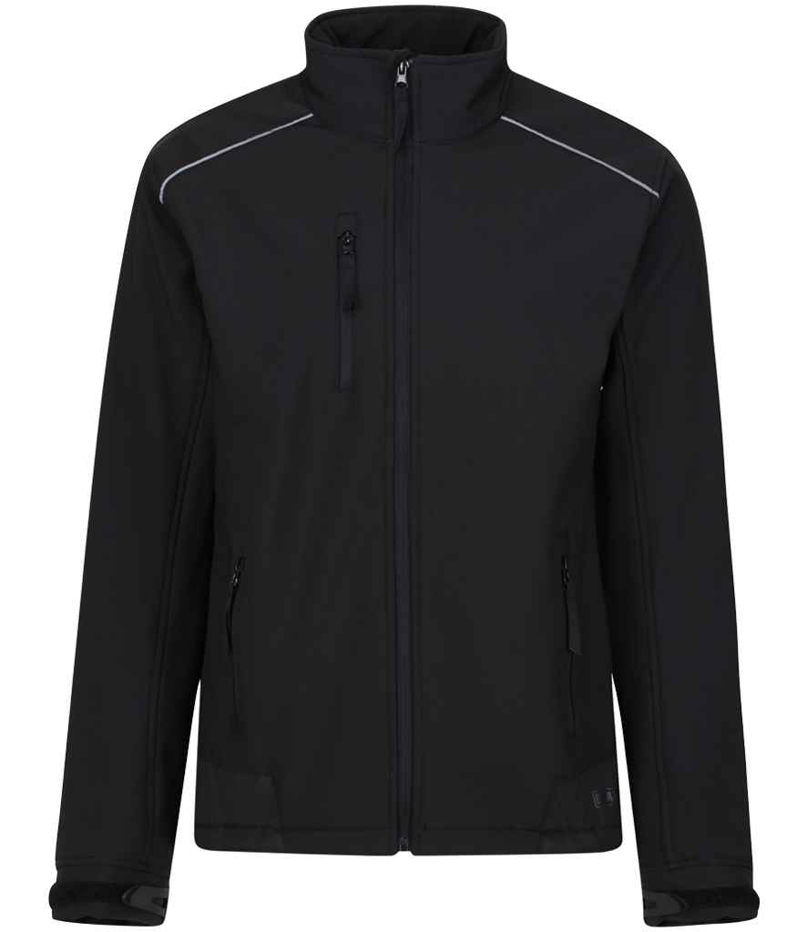 Regatta Sandstorm Soft Shell Workwear Jacket - Black/Black