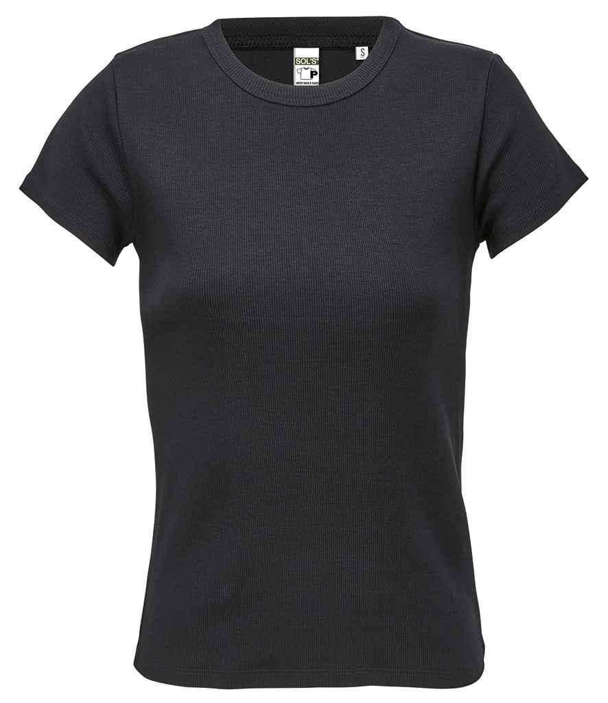 SOL'S Ladies Sara T-Shirt - Deep Black