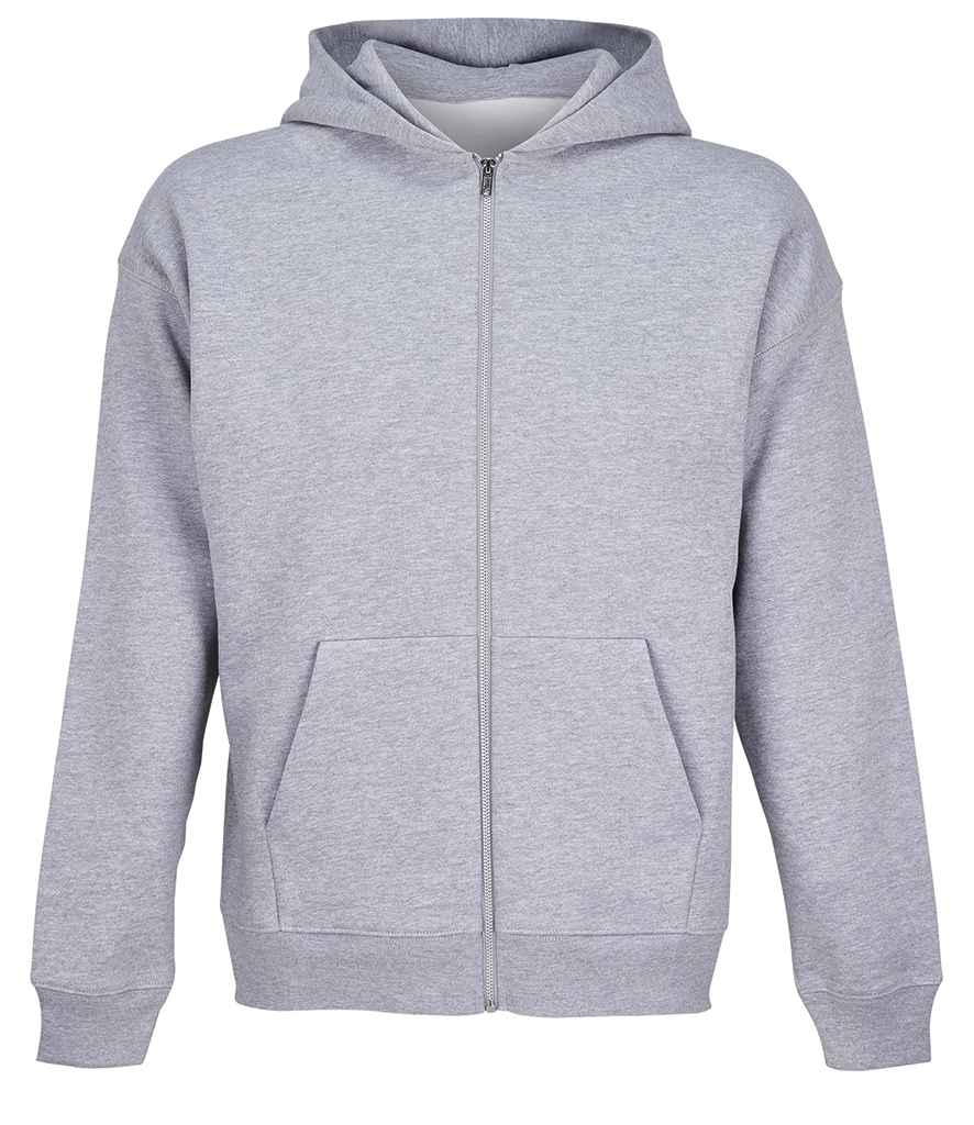SOL'S Unisex Jelo Zipped Hoodie - Grey Marl