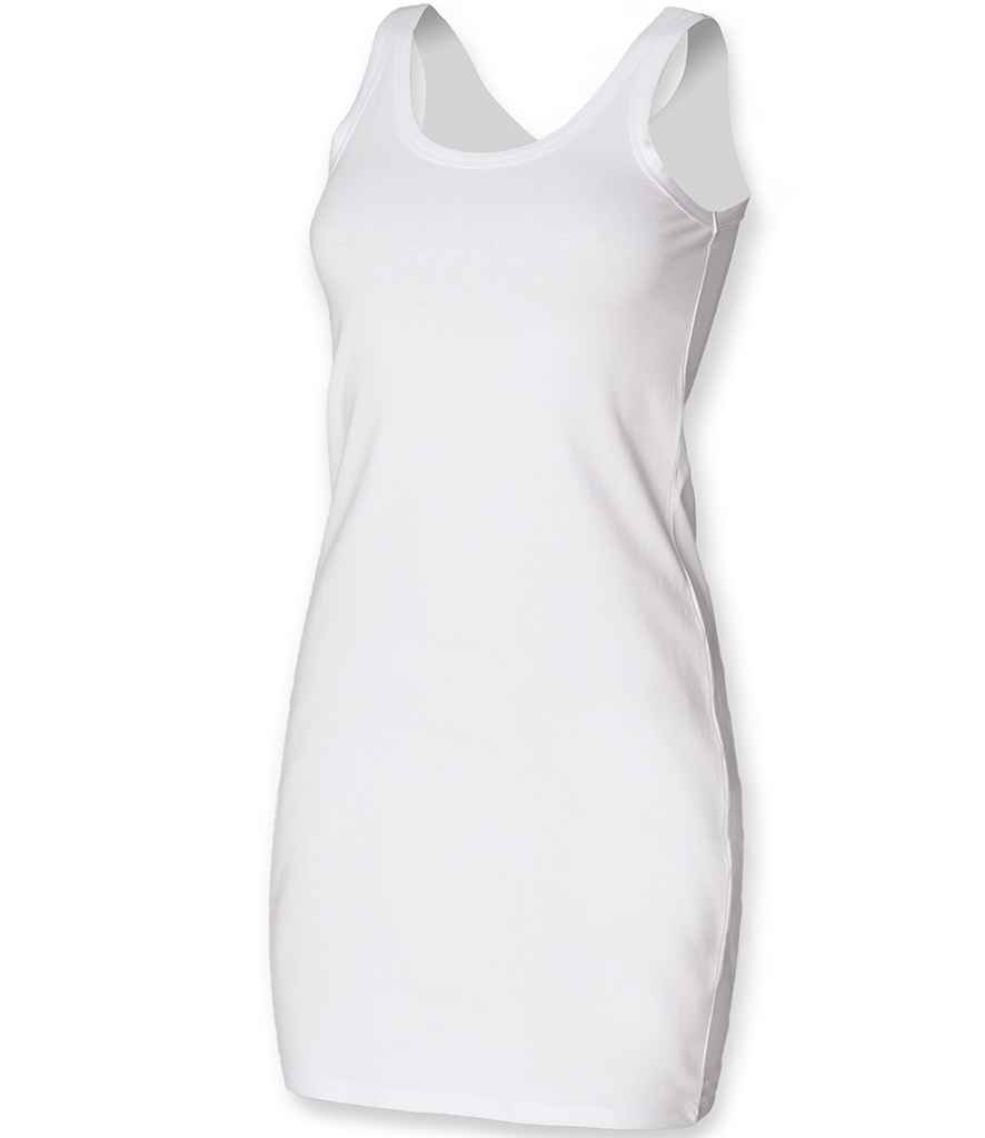 SF Clothing Ladies Tank Dress - White