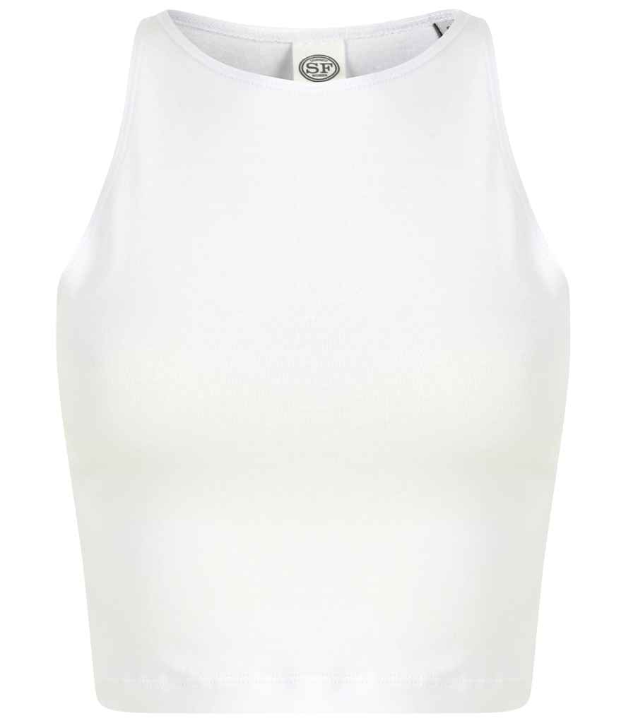 SF Clothing Ladies Cropped Top - White