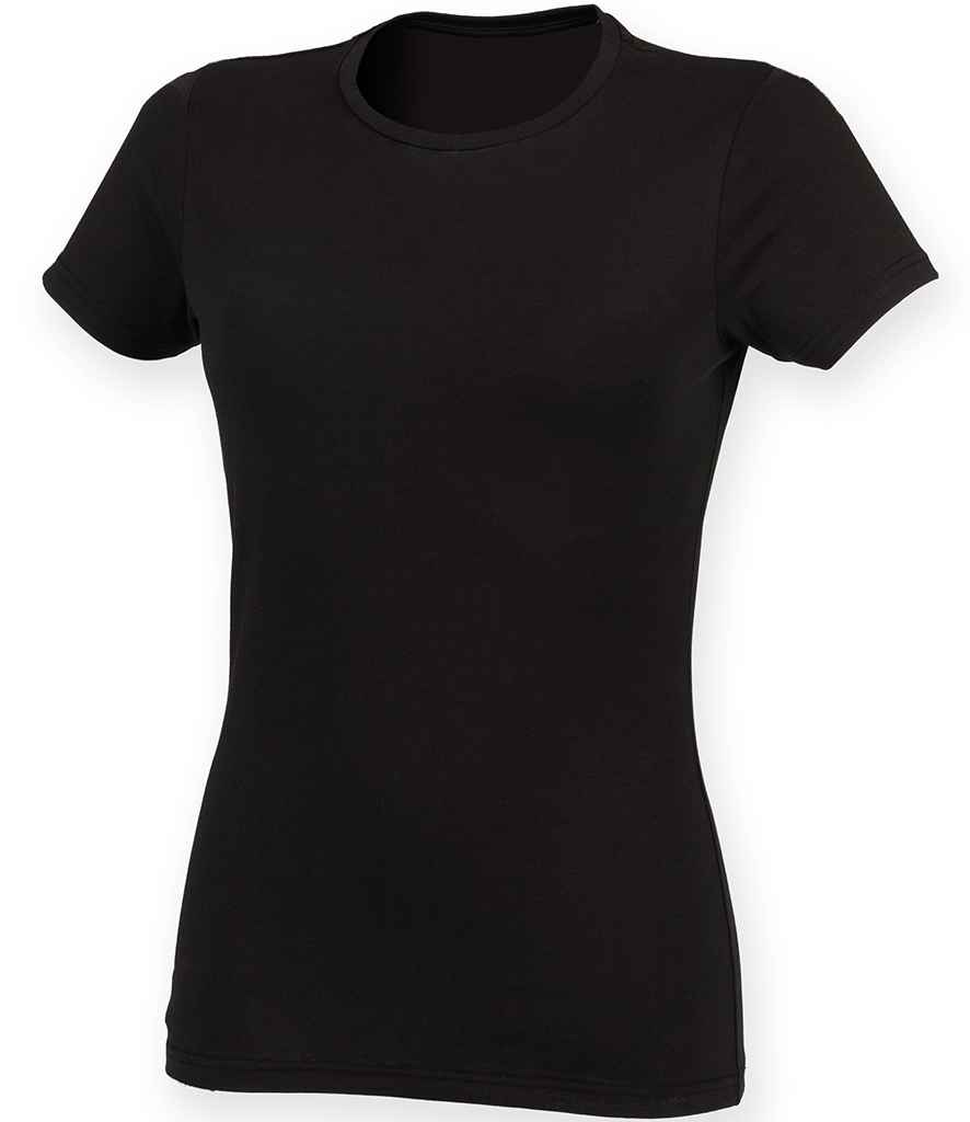 SF Clothing Ladies Feel Good Stretch T-Shirt - Black