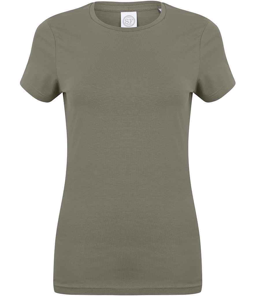 SF Clothing Ladies Feel Good Stretch T-Shirt - Khaki