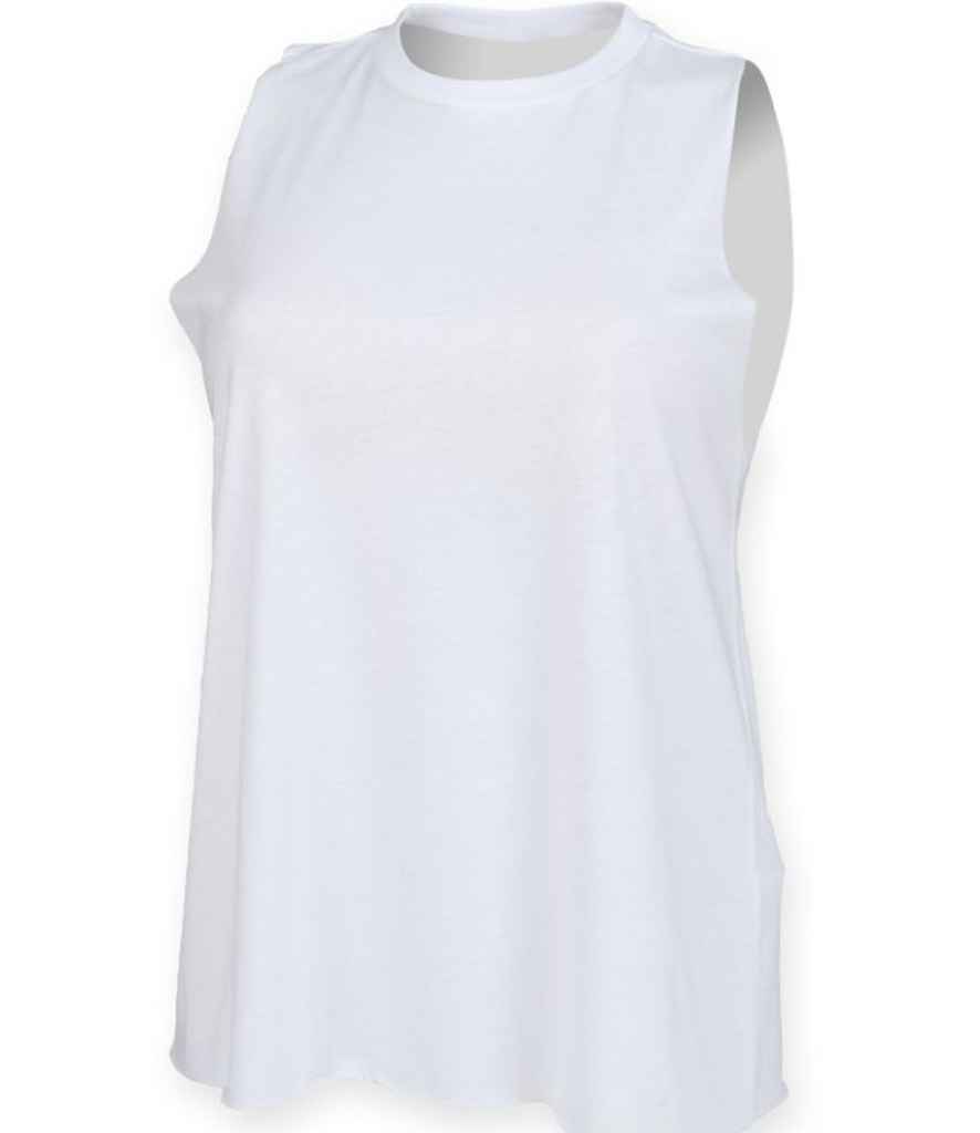 SF Clothing Ladies High Neck Vest - White