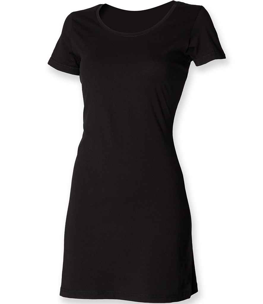 SF Clothing Ladies T-Shirt Dress - Black