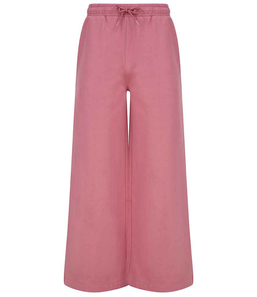 SF Clothing Ladies Sustainable Fashion Wide Leg Joggers - Dusky Pink