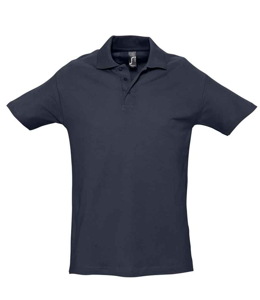 SOL'S Spring II Heavy Cotton Piqué Polo Shirt - Navy