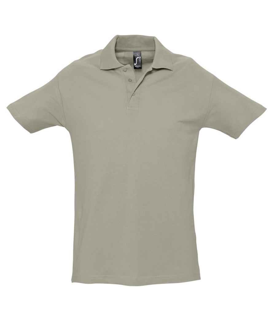 SOL'S Spring II Heavy Cotton Piqué Polo Shirt - Khaki