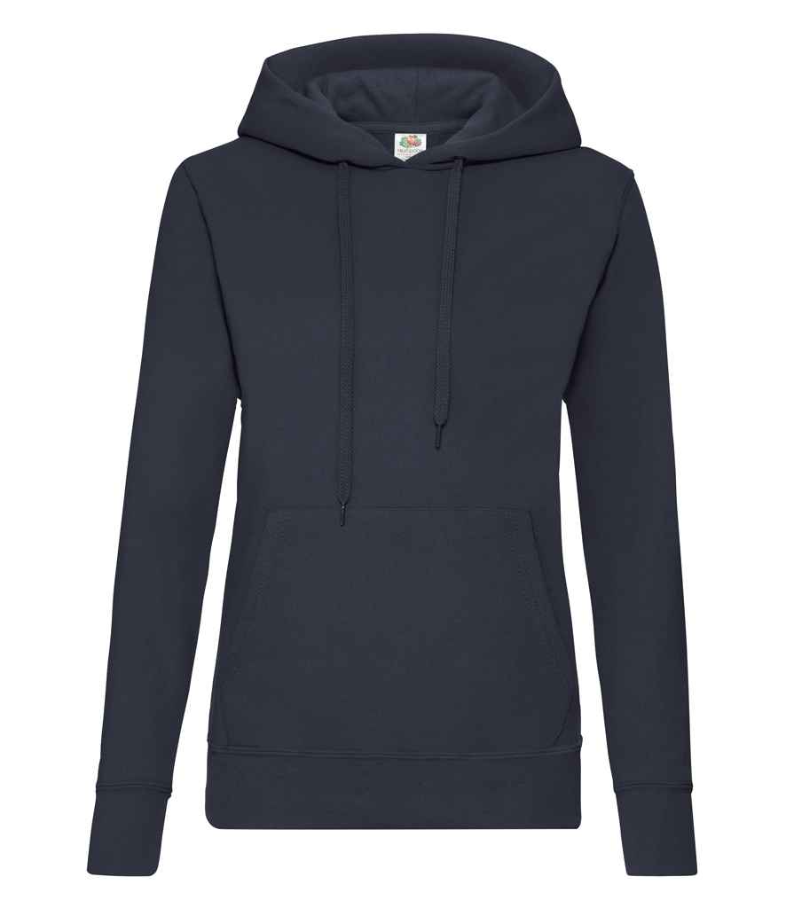 Fruit of the Loom Classic Lady Fit Hooded Sweatshirt - Deep Navy