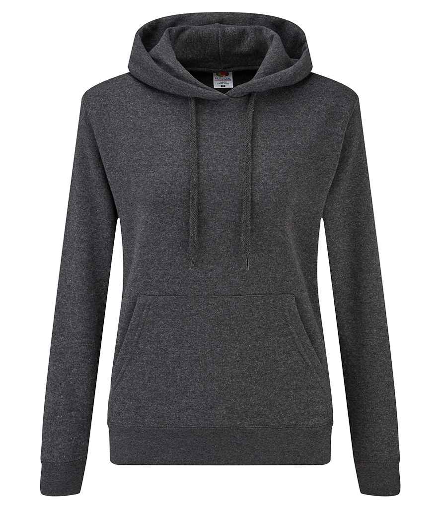Fruit of the Loom Classic Lady Fit Hooded Sweatshirt - Dark Heather