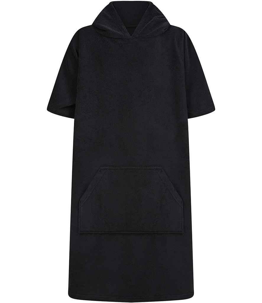 Towel City Kids Poncho - Black