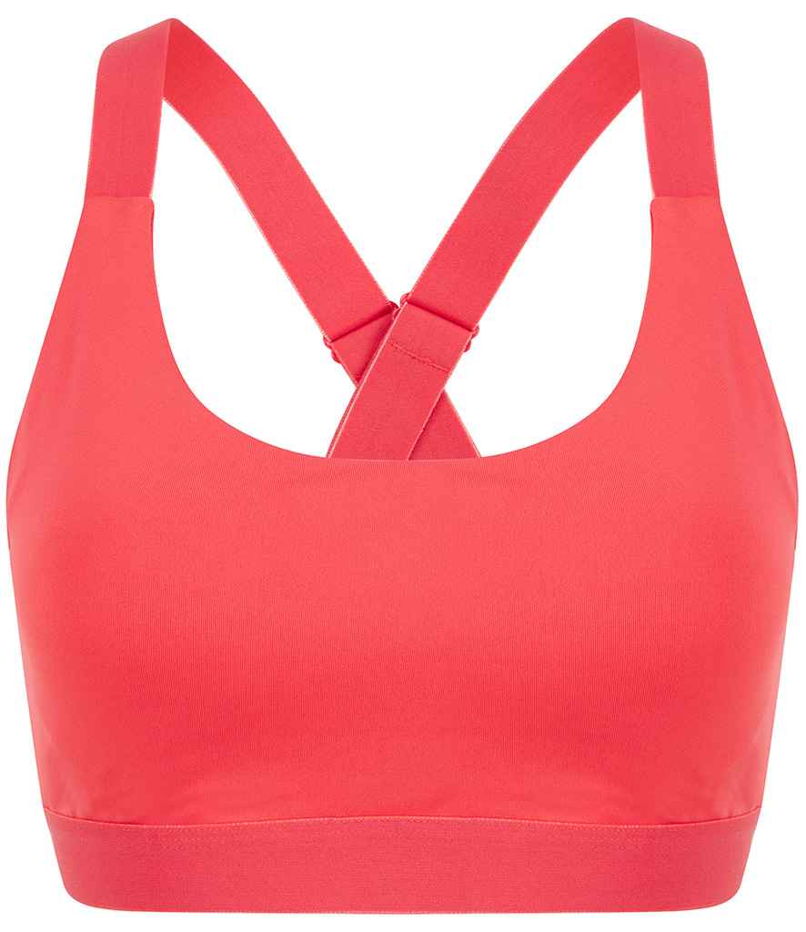 Tombo Medium Impact Core Bra - Hot Coral