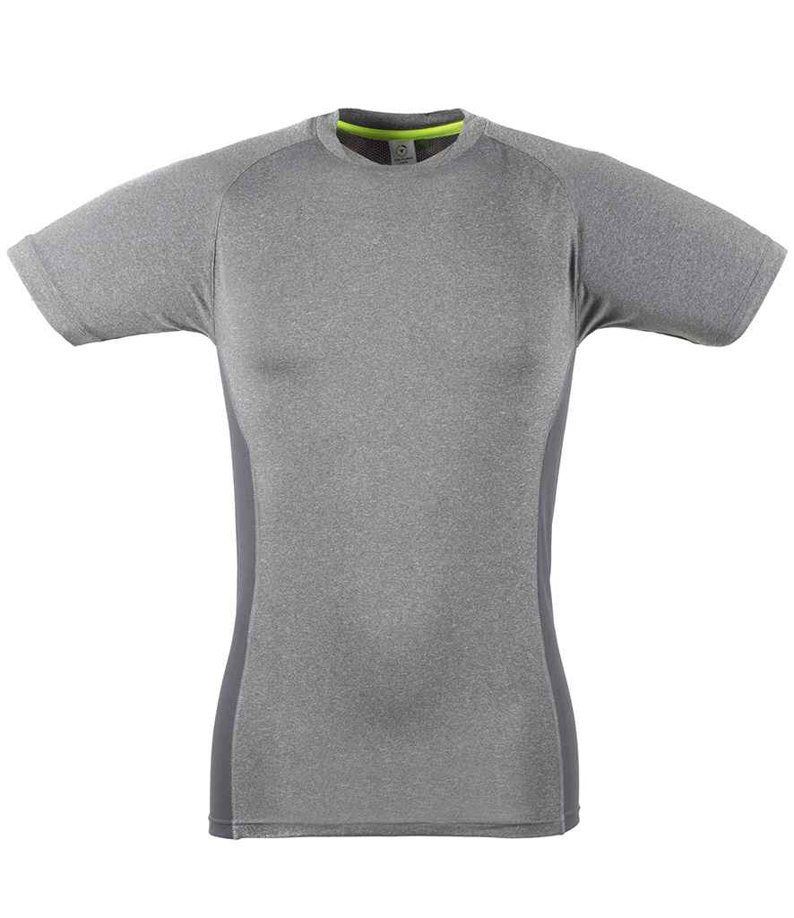 Tombo Slim Fit T-Shirt - Grey Marl/Grey