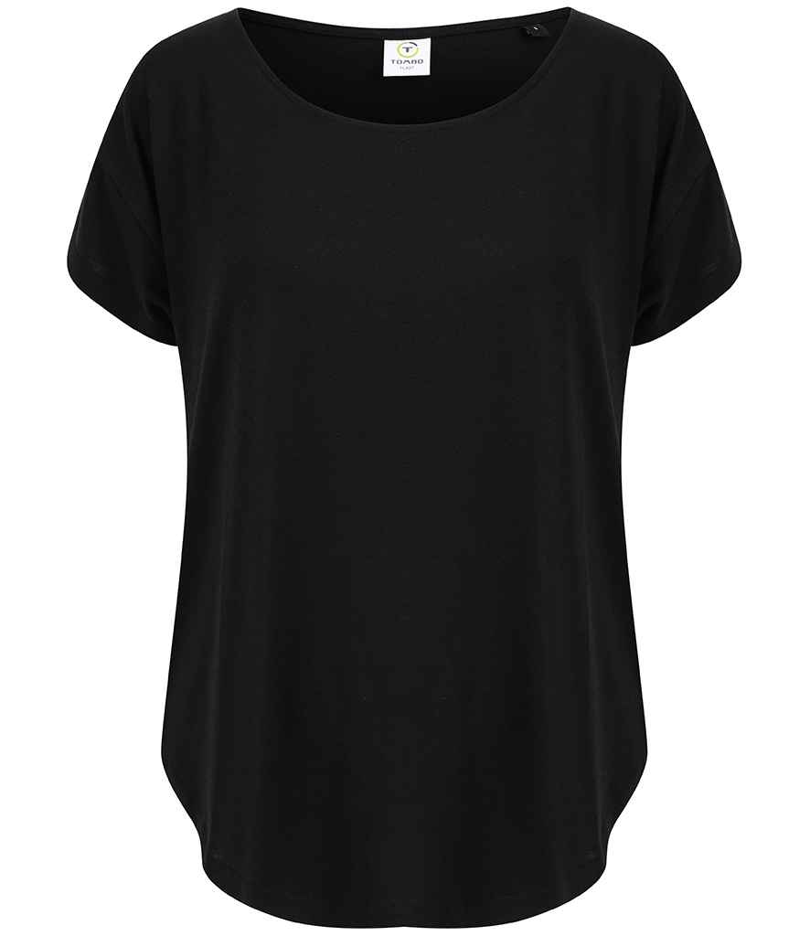 Tombo Scoop Neck T-Shirt - Black