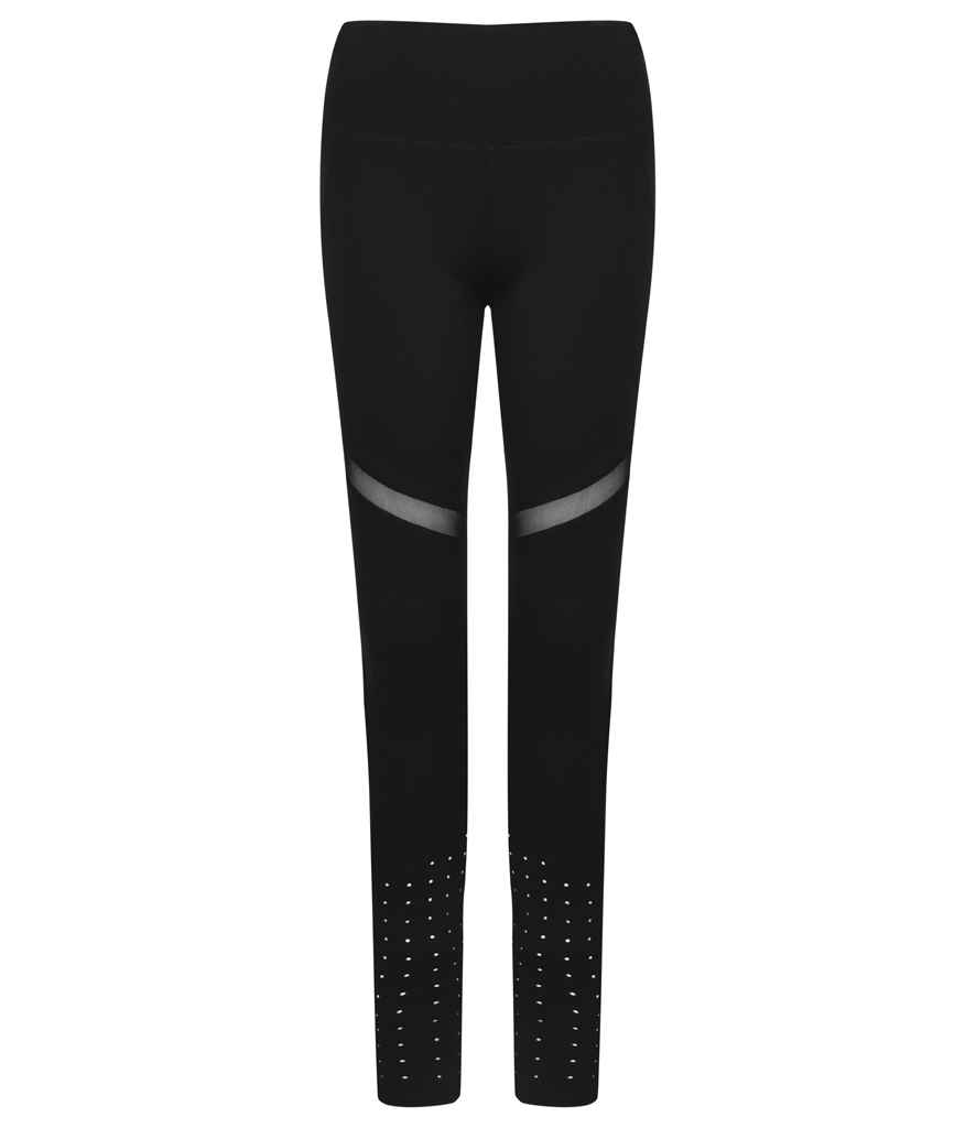 Tombo Ladies Panelled Leggings - Black