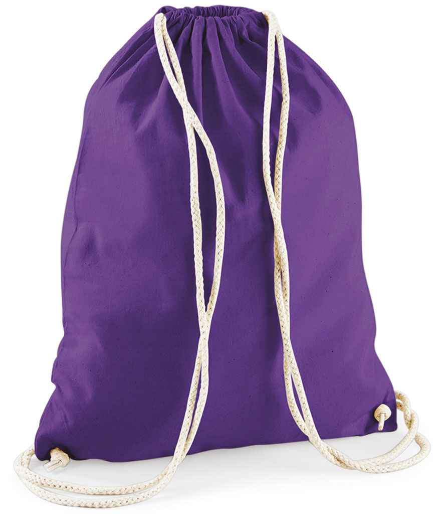 Westford Mill Cotton Gymsac - Purple