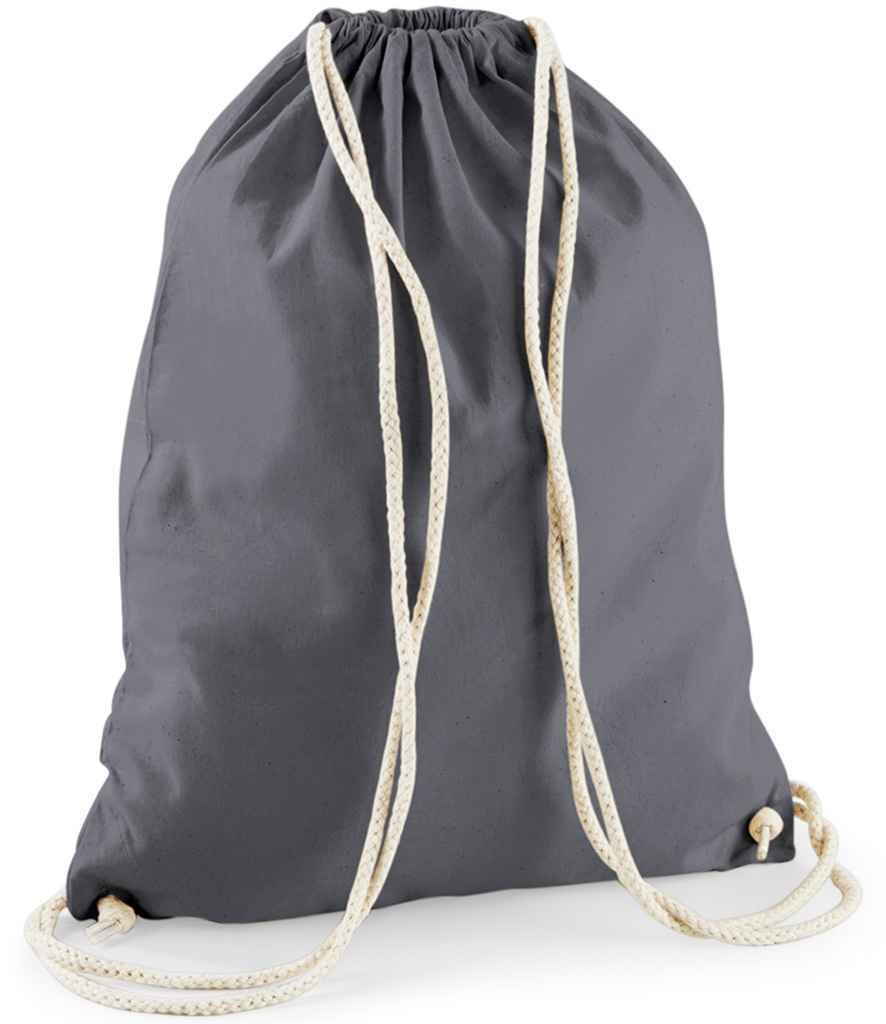 Westford Mill Cotton Gymsac - Graphite Grey